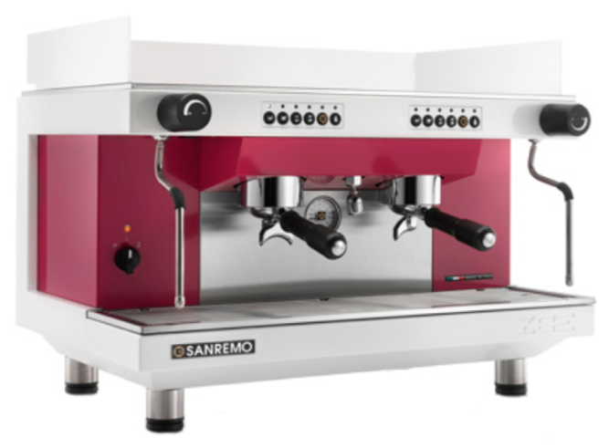 Кофемашина бело-красная SANREMO Zoe Sed White & Red 2Gr Прочее