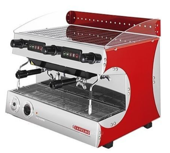 Кофемашина красная SANREMO Capri Sap Red 2Gr Прочее